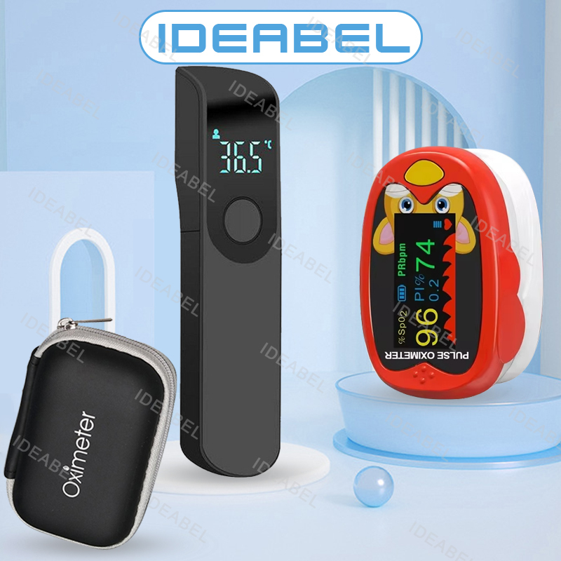 Industrial Laser Temperature Sensor - USB Pulsossimetro Dito Medico Termometro Fronte