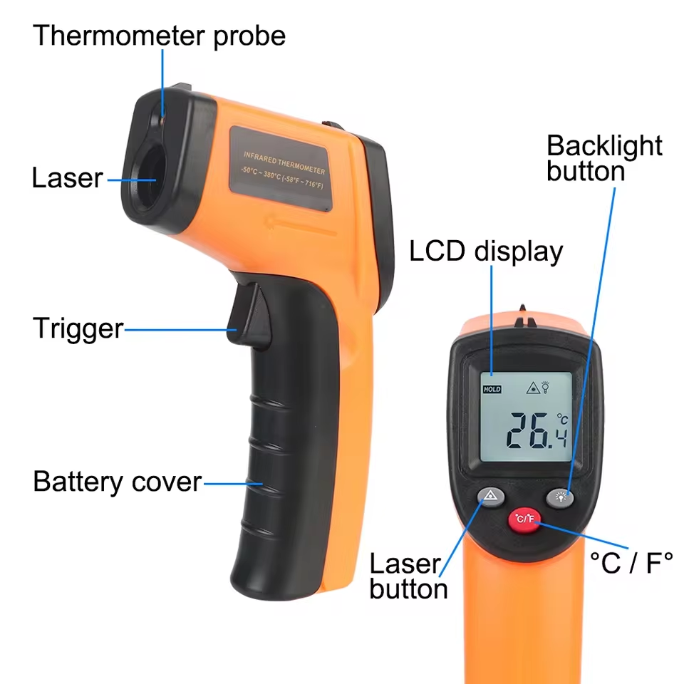 Nuovo Termometro Digitale a In - Industrial Laser Temperature Sensor recensione e prezzo
